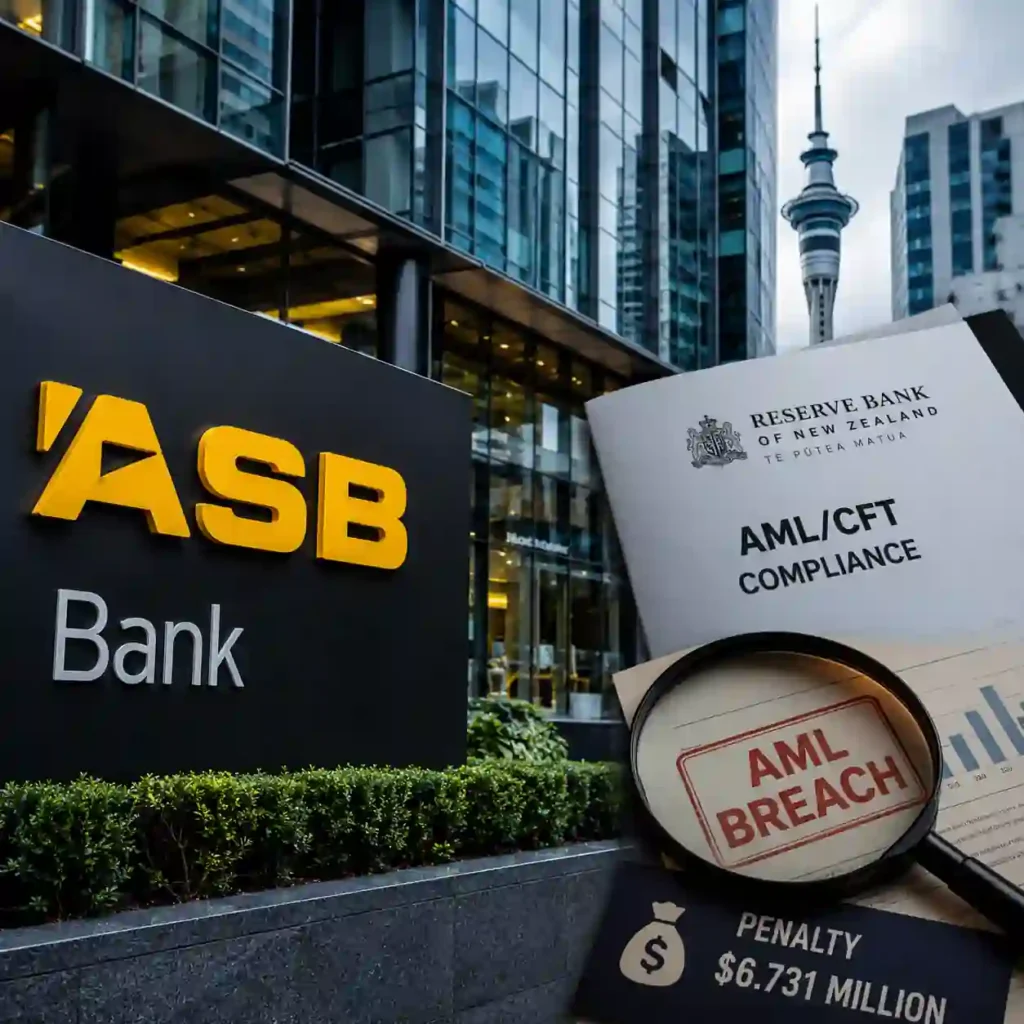 ASB Bank Fined Record $6.7 Million Over Anti-Money Laundering Breaches in New Zealand