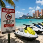 Bahamas jet ski beach warning