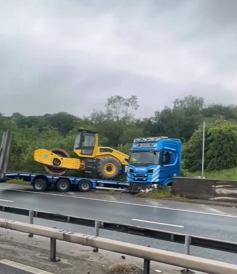 M66 Closed After Jackknifed Lorry Causes Traffic Chaos and Miles of Delays Near Bury