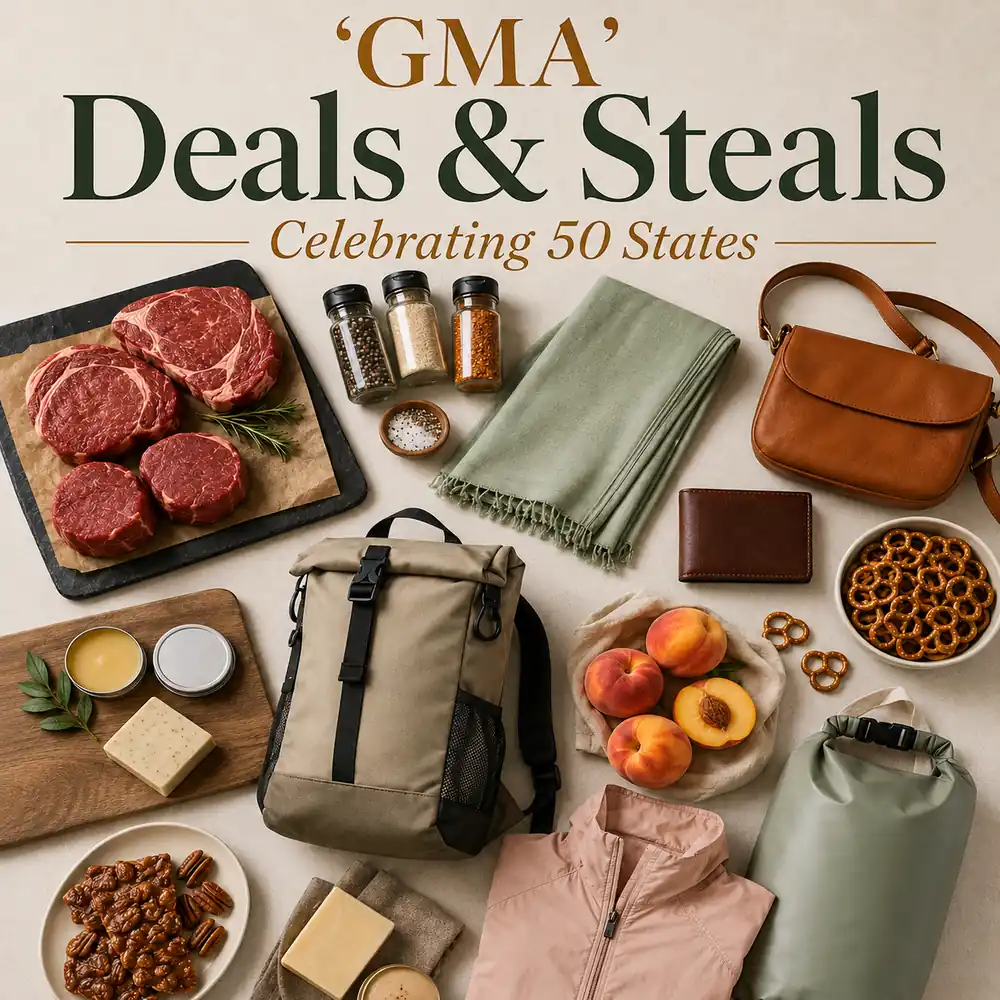 GMA Deals and Steals June 12 steaks peaches outdoor gear