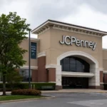 JCPenney storefront at Ross Park Mall in Pennsylvania as the retailer begins a store closing sale with discounts of up to 40% ahead of its scheduled September closure.