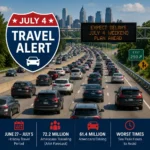 July 4 traffic worst times