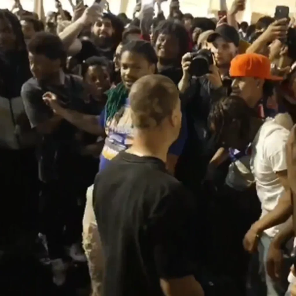 Knicks fans crowd Bryant Park watch party during chaotic NBA Finals scene