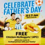McDonald’s Singapore Gives Free 4pc Chicken McNuggets on 20 and 21 June for Families in Football Jerseys