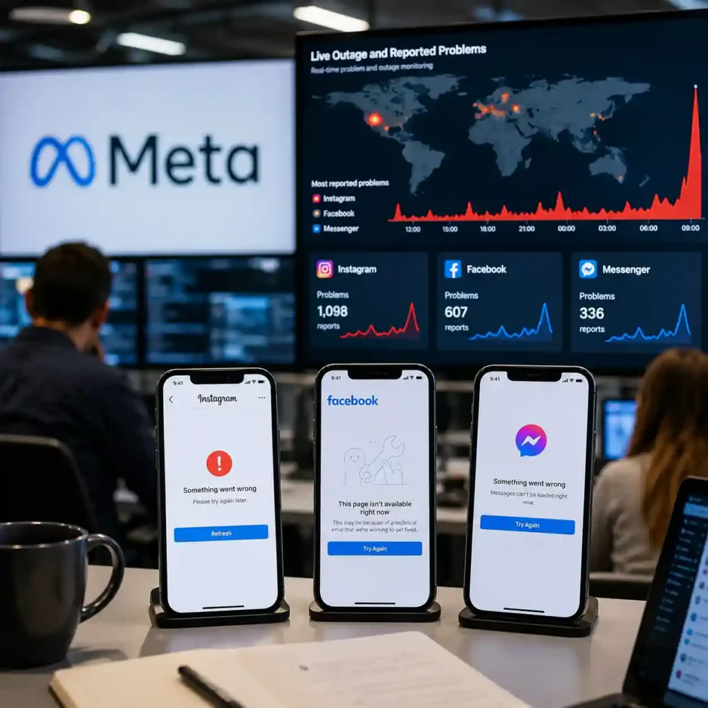 Facebook and Instagram Down Today? Thousands Report Issues as Meta Outage Disrupts Services