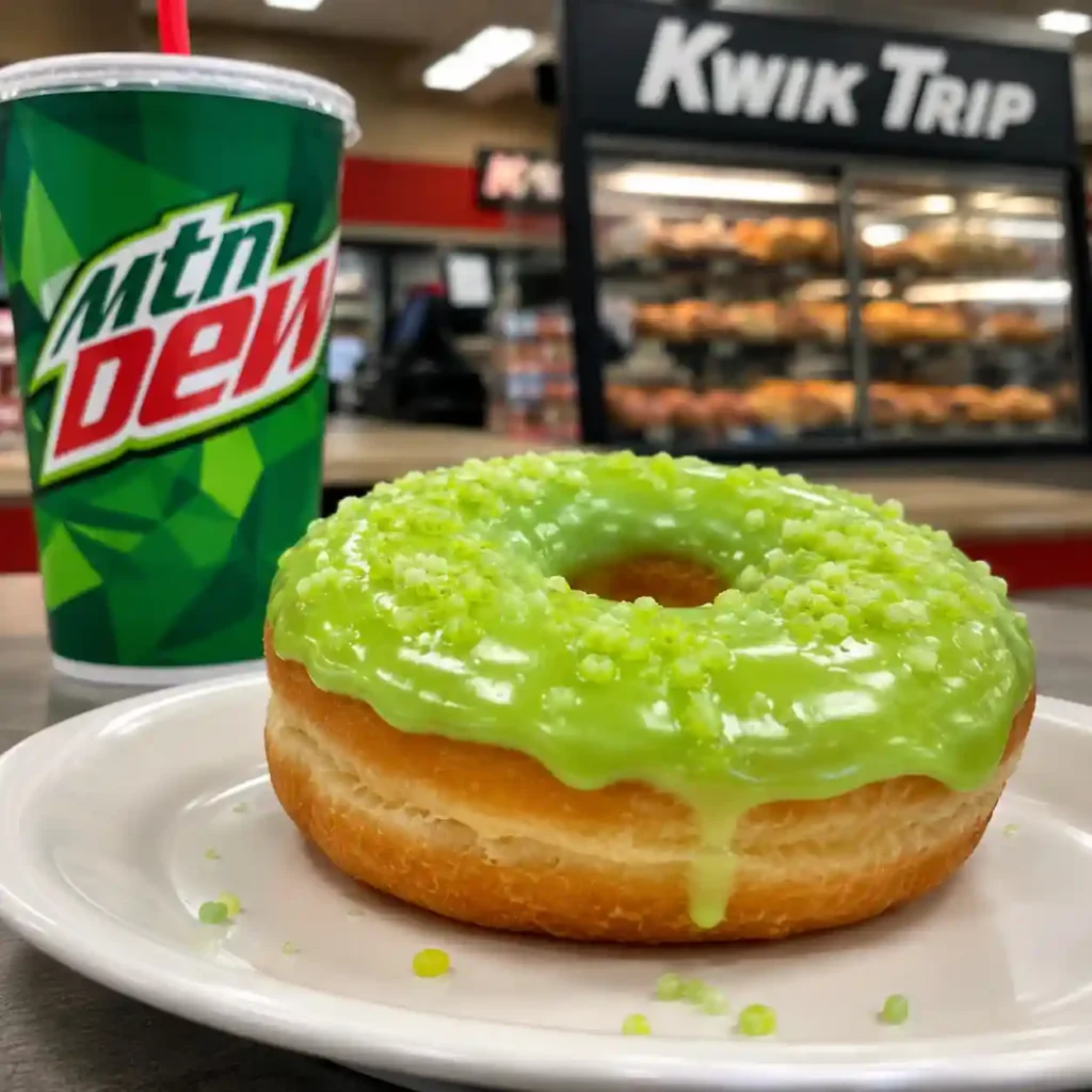 Kwik Trip Launches New Mountain Dew-Flavored Donut Called Mountain Dew Dunker