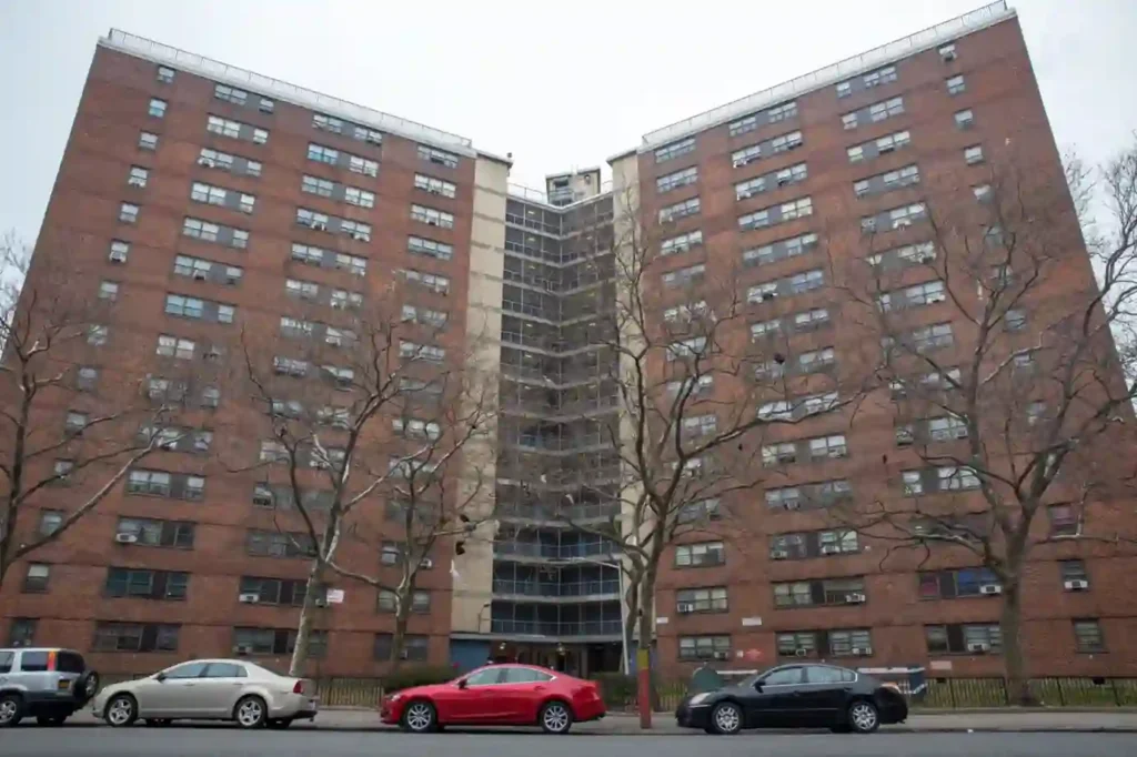 New York City Housing Authority apartment building where a Section 8 paperwork error left hundreds of tenants facing possible eviction.