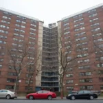 New York City Housing Authority apartment building where a Section 8 paperwork error left hundreds of tenants facing possible eviction.
