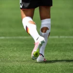 World Cup player socks with calf holes