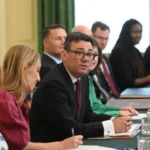 Andy Burnham speaking after dropping an immediate £12,570 personal allowance increase