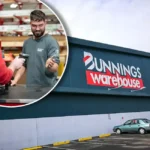 Tradie using the Bunnings PowerPass program at a Bunnings Warehouse store in Australia.