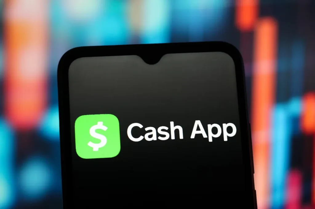 Cash App logo displayed on a smartphone screen following the $45 million multistate settlement over fraud protection and consumer security practices.