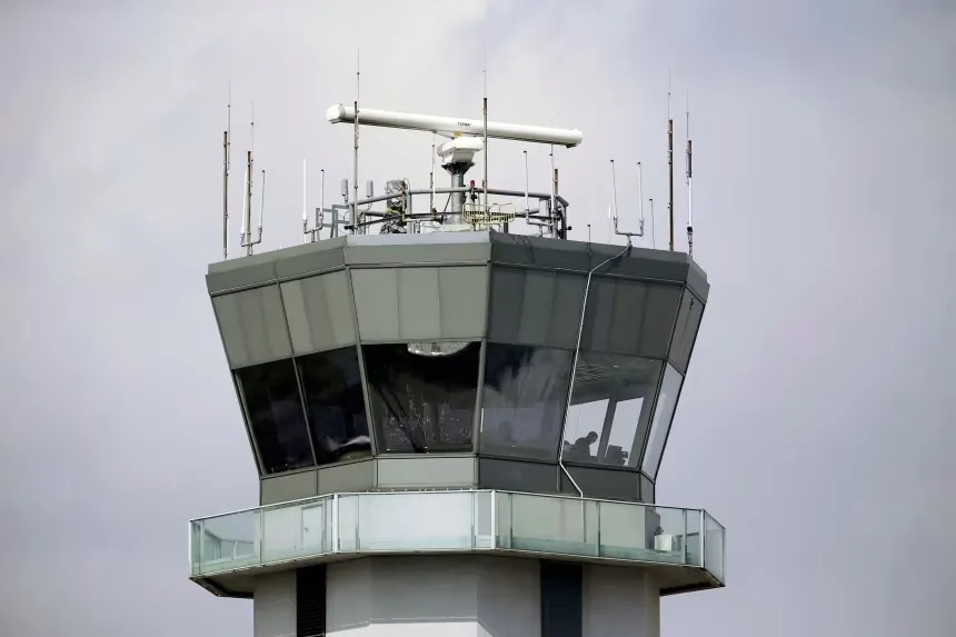 Chicago Midway International Airport air traffic control tower as the FAA investigates a reported suspected firework strike involving a Delta Air Lines flight