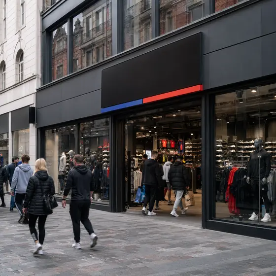 Sports Direct store as Frasers Group revenue reaches £5.33bn while UK sales fall 4.7%.