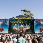 Crowds gather in front of the Harvest Stage at Adelaide's Harvest Rock Festival before organisers confirmed the event will take a one-year break in 2026