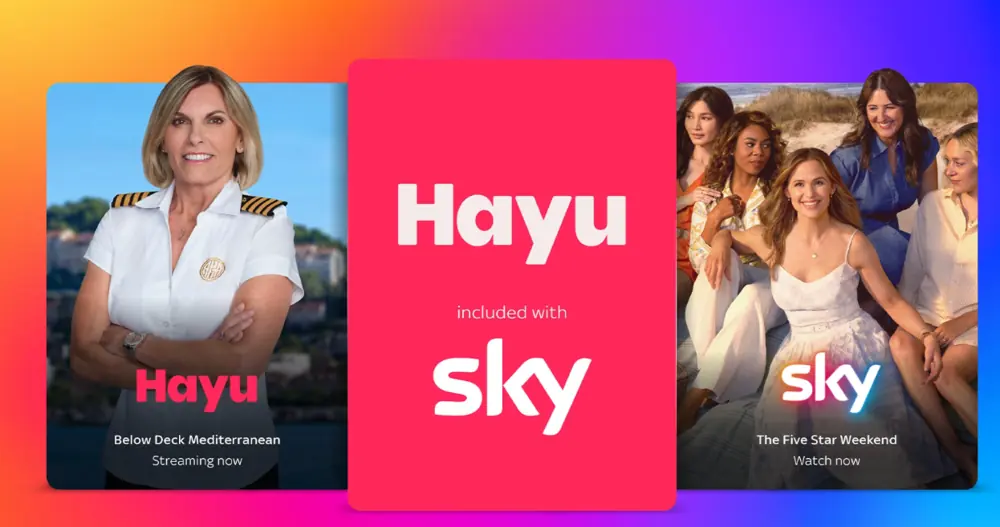 Hayu reality shows available through eligible Sky TV packages