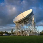 Lovell Telescope at Jodrell Bank Observatory facing an uncertain future after funding cuts.
