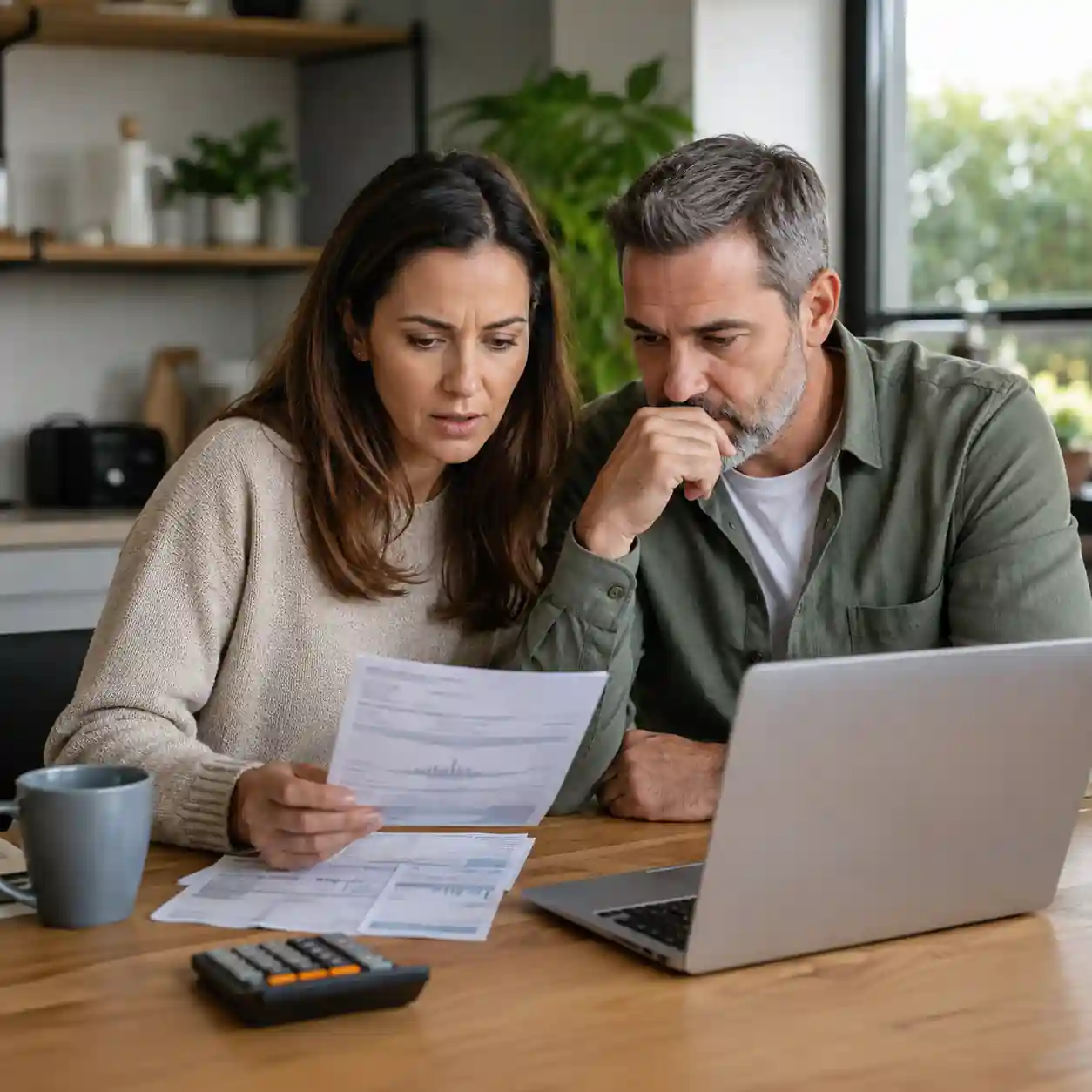 Australian couple reviewing electricity bills after the Origin Energy $60 refund announcement