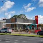 Construction of the new McDonald's restaurant in Awapuni, Palmerston North, expected to create 90 jobs in New Zealand.