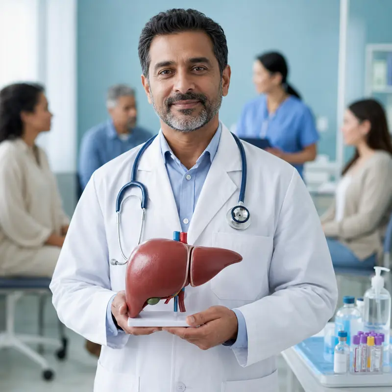 Doctor holding a liver model for World Hepatitis Day 2026 awareness
