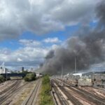 Wembley fire near Wembley Stadium today