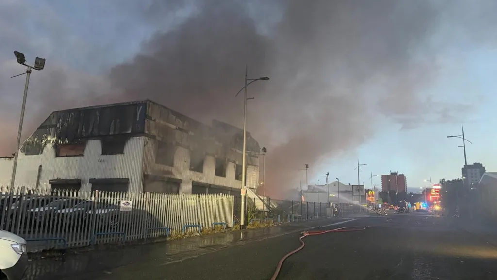 Marc Darcy Fire Latest: Huge Salford Blaze Guts Store and Closes Bury New Road