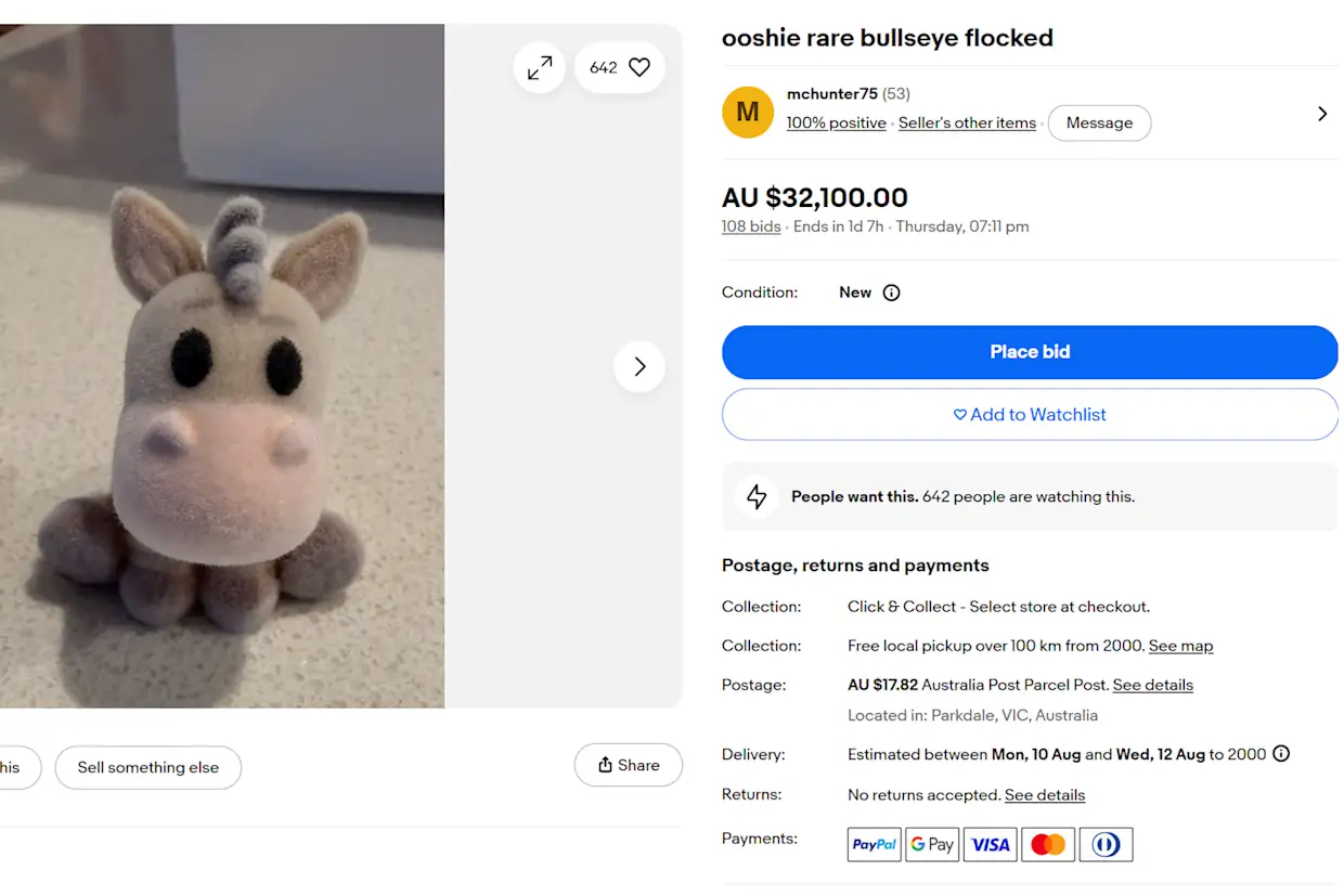 Rare Woolworths Disney Ooshie Hits $100 Million eBay Bid as Sale Raises Questions