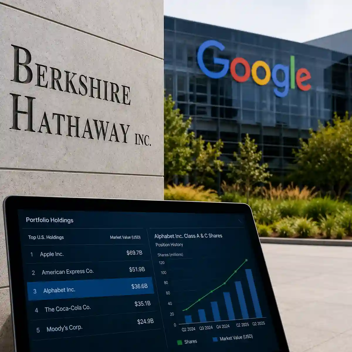 Berkshire Hathaway Adds $17 Billion to Alphabet Stake