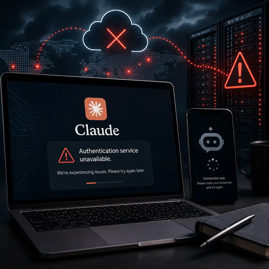 Claude AI outage affecting Anthropic chatbot and developer services