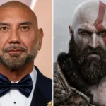 Dave Bautista alongside Kratos from God of War