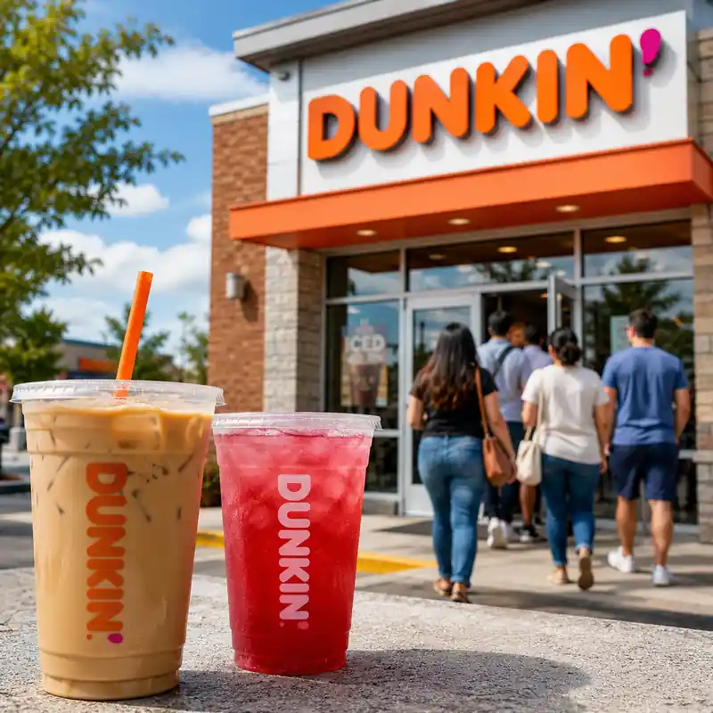 Dunkin’ store ahead of the August 10 million-item giveaway