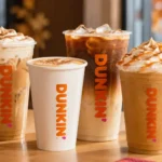 Dunkin free drink promotion featuring fall espresso beverages available with EASYCHOICE code