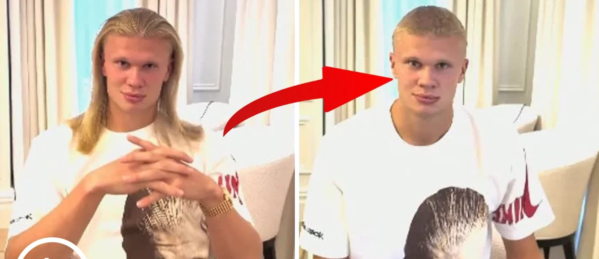 Erling Haaland new short haircut 2026 ahead of Manchester City Premier League opener