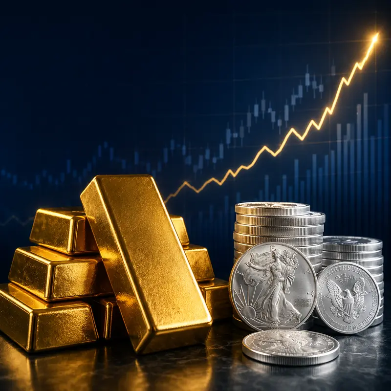 Gold and silver prices surge in August 2026