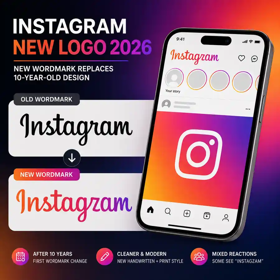 Instagram new wordmark unveiled in 2026 after 10-year design change