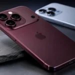 iPhone 18 Pro concept showing rumored Dark Cherry design and upgraded rear camera system
