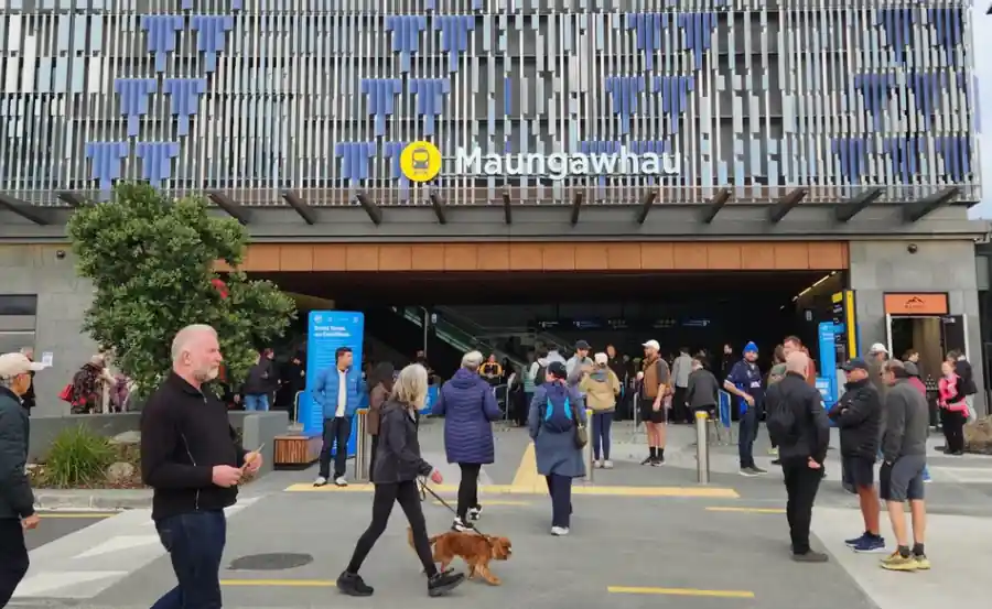 Auckland City Rail Link Maungawhau Station during the public First Look event