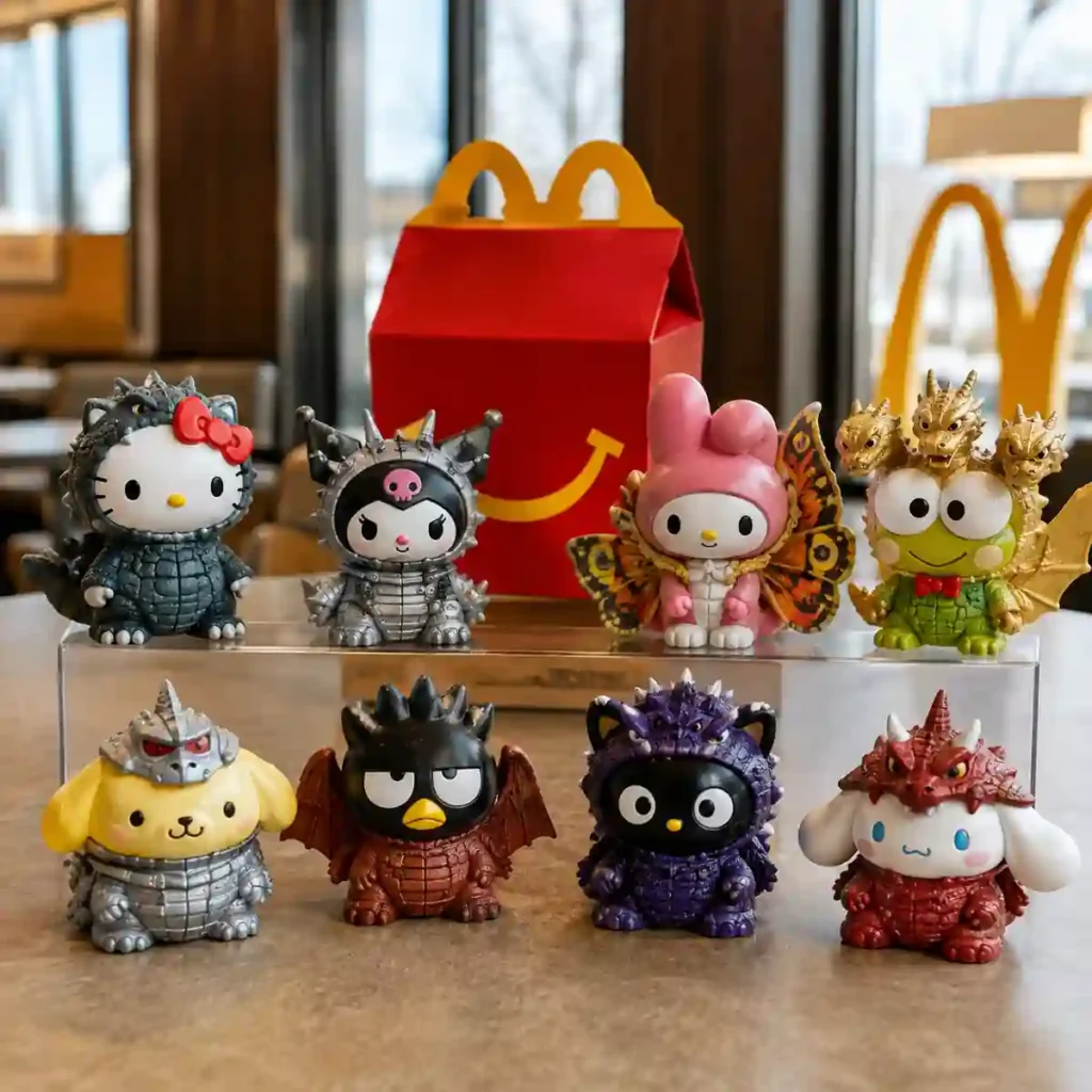 McDonald’s Hello Kitty x Godzilla Happy Meal: All 8 Toys, Release Date and Availability