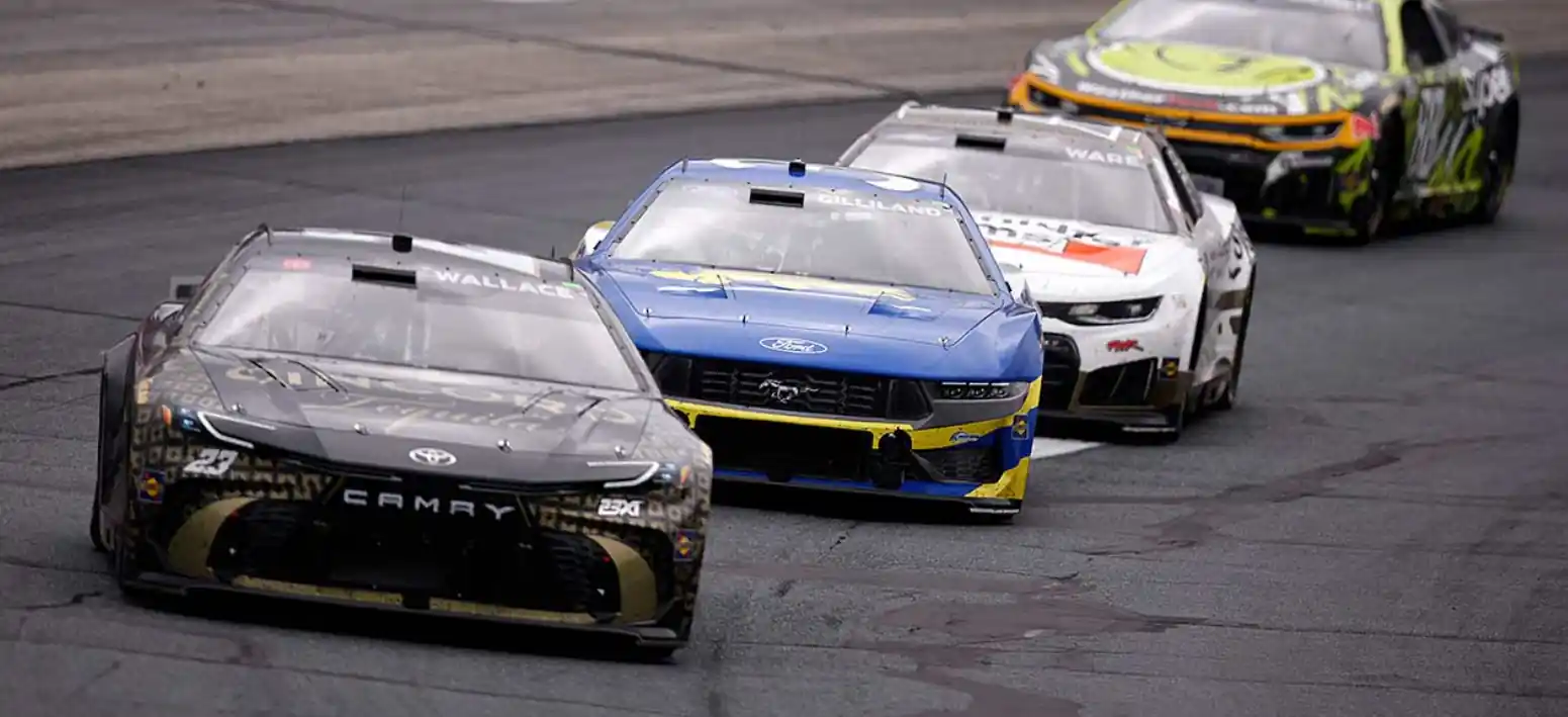 Ryan Blaney celebrates after winning the 2026 NASCAR Cup Series race at New Hampshire Motor Speedway