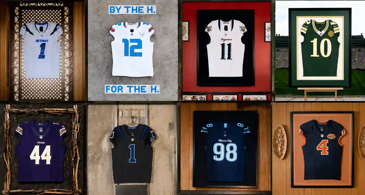NFL Rivalry jerseys 2026 featuring new uniforms for NFC North and AFC South teams