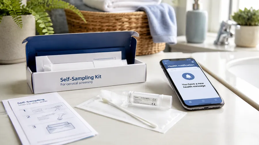 NHS home HPV self-testing kit for cervical cancer screening in England