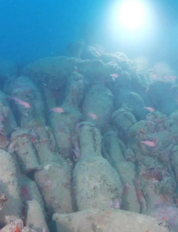 Roman shipwreck with ancient amphorae discovered off Sicily