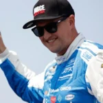 Ryan Preece celebrates after winning the 2026 NASCAR Cup Series race at Daytona International Speedway