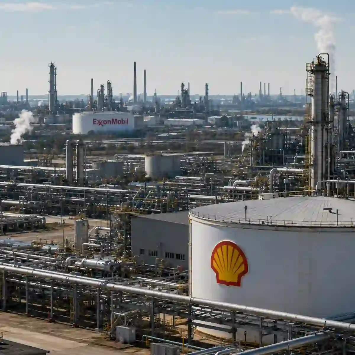 Shell Stock Falls as Exxon Eyes $8 Billion US Chemicals Deal