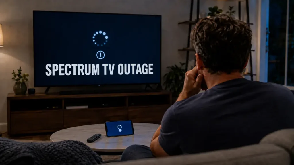 Spectrum TV outage affecting app access and streaming services across the United States