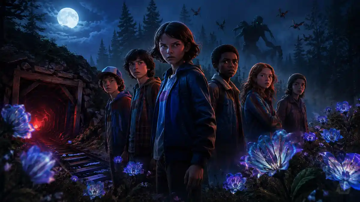 Stranger Things Tales From ’85 Season 2 animated characters in Hawkins