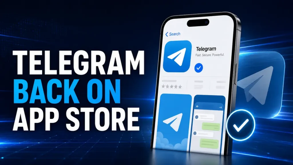 Telegram restored on Apple App Store after briefly disappearing