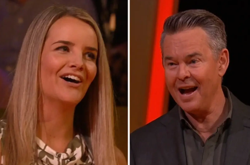 Todd Woodbridge reacts after Tipping Point Australia contestant Elly rejects a $10,000 engagement ring
