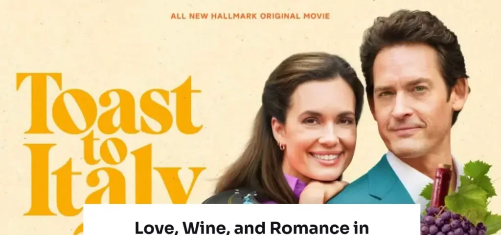 Torrey DeVitto and Will Kemp-inspired romantic couple searching for a rare bottle of wine in an Italian countryside village