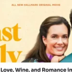 Torrey DeVitto and Will Kemp-inspired romantic couple searching for a rare bottle of wine in an Italian countryside village
